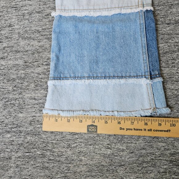 Route 66 Jeans Women's Size 16 Light Blue Wash Patchwork Denim Flared 26x26 - Picture 9 of 9